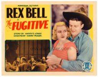 6x070 FUGITIVE TC '33 Rex Bell hugging pretty Cecilia Parker + tough guys in prison!