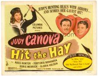 6x087 HIT THE HAY TC '45 Judy Canova's hunting beau Ross Hunter with arrows and scores!