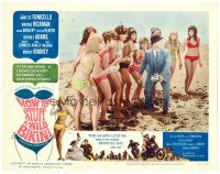 6x416 HOW TO STUFF A WILD BIKINI LC #2 '65 lots of girls in bikinis surrounding Mickey Rooney!