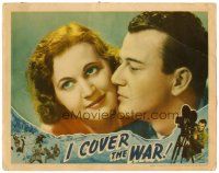 6x423 I COVER THE WAR LC '37 great c/u of newsreel cameraman John Wayne & Gwen Gaze!