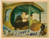 6x424 I COVER THE WAR LC '37 newsreel cameraman John Wayne filming from moving truck!
