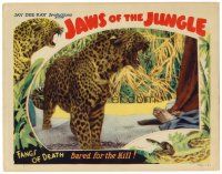 6x446 JAWS OF THE JUNGLE LC '36 snarling leopard with his fangs of death bared for the kill!