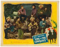 6x459 KING OF THE COWBOYS LC '43 Roy Rogers plays music with The Sons of the Pioneers!