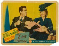 6x465 LADY IS WILLING LC '42 Marlene Dietrich, Fred MacMurray & Baby Corey!