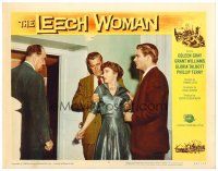 6x469 LEECH WOMAN LC #3 '60 man watches Gloria Talbott being held by Grant Williams & another man!