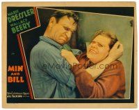 6x508 MIN & BILL LC '30 great close image of Wallace Beery tussling with Marie Dressler!