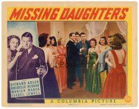 6x511 MISSING DAUGHTERS LC '39 Isabel Jewell watches Dick Wessel introduce Richard Arlen to girls!