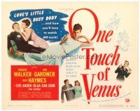 6x115 ONE TOUCH OF VENUS TC '48 sexy Ava Gardner, Robert Walker, great full-length art!