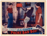 6x569 PECK'S BAD BOY LC R38 Jackie Searl watches Jackie Cooper do a handstand!