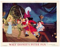 6x570 PETER PAN LC '53 Disney classic, great cartoon image of him dueling with Captain Hook!