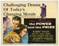 6x124 POWER & THE PRIZE TC '56 Robert Taylor & Elisabeth Mueller deal w/today's changing morals!