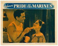 6x586 PRIDE OF THE MARINES LC '45 John Garfield puts shaving creme on his sister's face!