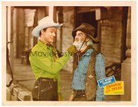 6x599 RAINBOW OVER TEXAS LC '46 great close up of Roy Rogers pulling Gabby Hayes' beard!