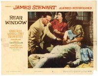 6x605 REAR WINDOW LC #8 '54 Hitchcock, Corey, Ritter & Grace Kelly comfort fallen James Stewart!