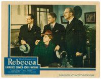 6x610 REBECCA LC '40 Alfred Hitchcock, c/u of Laurence Olivier, Joan Fontaine & C. Aubrey Smith!