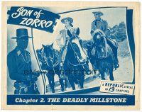 6x673 SON OF ZORRO chapter 2 LC '47 Peggy Stewart & George Turner on horseback, Republic serial!