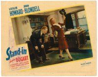 6x685 STAND-IN LC '37 Leslie Howard stares at Joan Blondell's hand, while she twirls his hat!