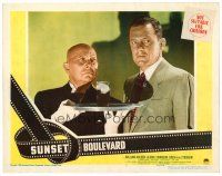 6x020 SUNSET BOULEVARD LC #1 '50 William Holden creeped out by intense butler Erich von Stroheim!