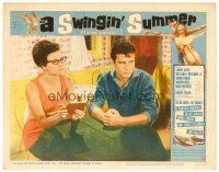 6x700 SWINGIN' SUMMER LC #4 '65 c/u of sexiest Raquel Welch wearing very uncool 1960s glasses!