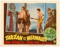 6x705 TARZAN & THE MERMAIDS LC #4 '48 Johnny Weissmuller & Brenda Joyce tied to stake!
