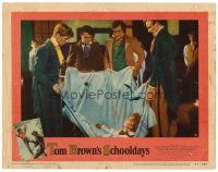 6x727 TOM BROWN'S SCHOOLDAYS LC #8 '51 John Howard Davies is thrown in blanket by older boys!
