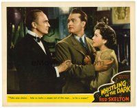 6x761 WHISTLING IN THE DARK LC '41 Conrad Veidt confronts Red Skelton & pretty Ann Rutherford!