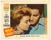 6x764 WILD IN THE COUNTRY LC #6 '61 best romantic close up of Elvis Presley & Hope Lange!