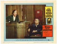 6x767 WITNESS FOR THE PROSECUTION LC #7 '58 Billy Wilder, Marlene Dietrich shouts her testimony!