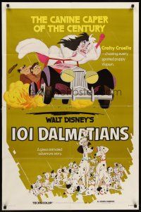 6y648 ONE HUNDRED & ONE DALMATIANS 1sh R79 most classic Walt Disney canine family cartoon!
