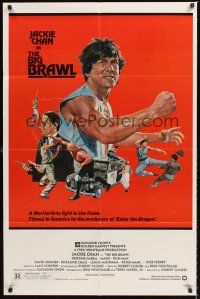 6y073 BIG BRAWL 1sh '80 early Jackie Chan, violent art, a martial arts fight to the finish!