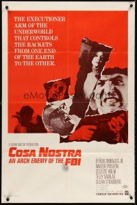 6y178 COSA NOSTRA AN ARCH ENEMY OF THE FBI 1sh '67 the untold crackdown on the kings of crime!