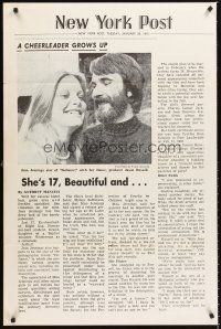 6y207 DEFIANCE OF GOOD New York Post style 1sh '74 Jean Jennings, a cheerleader grows up!