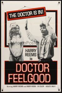 6y227 DOCTOR FEELGOOD 1sh '74 great image of Harry Reems as physician of love!