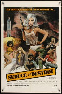 6y230 DOLL SQUAD 1sh '73 Ted V. Mikels directed, lady assassins with orders to Seduce and Destroy!