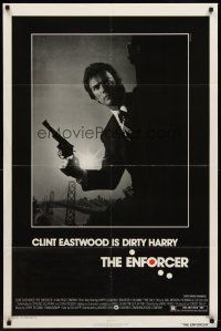 6y257 ENFORCER 1sh '76 photo of Clint Eastwood is Dirty Harry by Bill Gold!