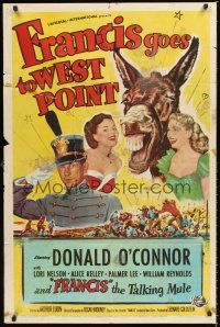 6y312 FRANCIS GOES TO WEST POINT 1sh '52 Donald O'Connor & wacky talking mule!