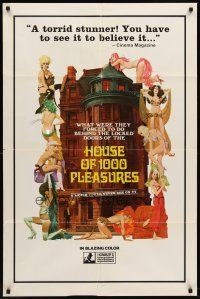 6y410 HOUSE OF 1000 PLEASURES 1sh '72 Finalmente... Le mille e una notte, sexy artwork!!