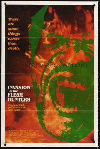 6y439 INVASION OF THE FLESH HUNTERS 1sh R83 Margheriti's Apocalypse Domani, cannibals!