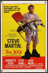 6y457 JERK style B 1sh '79 wacky Steve Martin is the son of a poor black sharecropper!