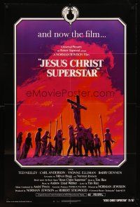 6y458 JESUS CHRIST SUPERSTAR 1sh '73 Ted Neeley, Andrew Lloyd Webber religious musical