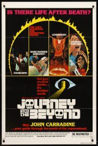 6y463 JOURNEY INTO THE BEYOND 1sh '77 not just another movie, it's another world!