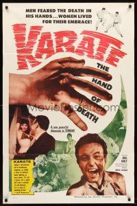 6y470 KARATE THE HAND OF DEATH 1sh '61 men feared the death in his hands, martial arts, wild!