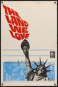6y488 LAND WE LOVE 1sh '66 a portrait of America produced by Warner Bros.!