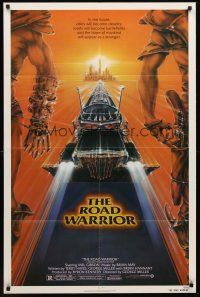 6y533 MAD MAX 2: THE ROAD WARRIOR 1sh '82 Mel Gibson returns as Mad Max, art by Commander!