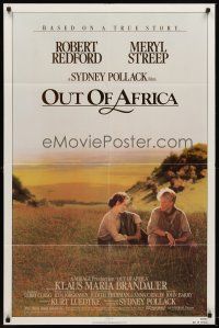 6y660 OUT OF AFRICA 1sh '85 Robert Redford & Meryl Streep, directed by Sydney Pollack!