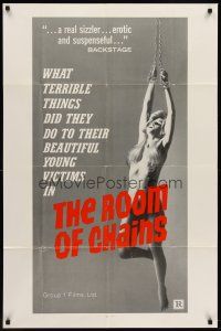 6y739 ROOM OF CHAINS 1sh '72 what terrible things did they do to their beautiful young victims?