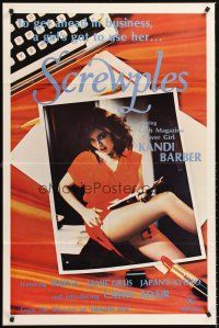 6y761 SCREWPLES 1sh '79 covergirl Kandi Barber, Jamie Gillis, Serena!