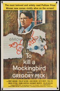 6y900 TO KILL A MOCKINGBIRD 1sh '63 Gregory Peck classic, from Harper Lee's novel!