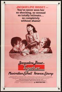 6y902 TOGETHER 1sh '81 Maximilian Schell, Terence Stamp, sexy Jacqueline Bisset!