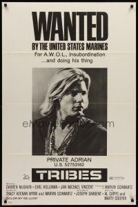 6y920 TRIBES 1sh '71 Jan-Michael Vincent is wanted by the United States Marines!